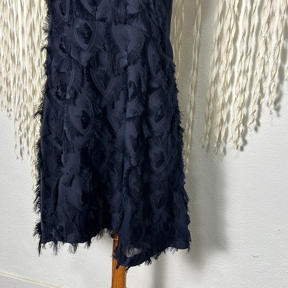 See by Chloe Navy Eyelash Fringe Dress Size 38Small - Picture 3 of 9